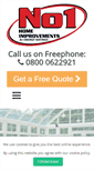 Mobile Screenshot of no1homeimprovements.co.uk